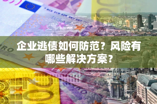 北京企业逃债如何防范？风险有哪些解决方案？