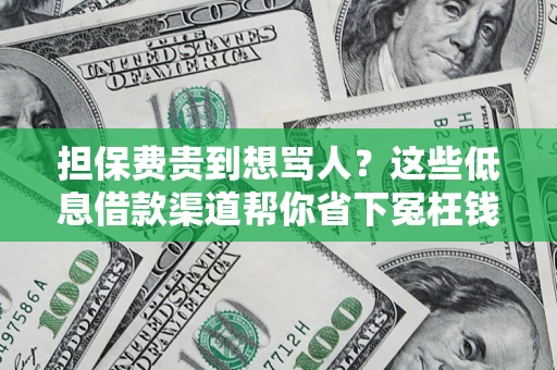 北京担保费贵到想骂人？这些低息借款渠道帮你省下冤枉钱