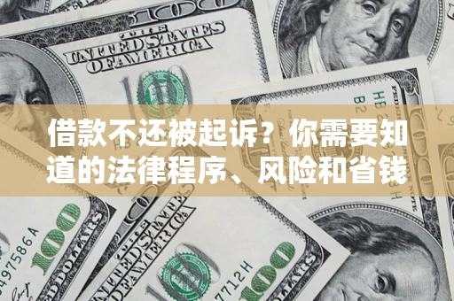 北京借款不还被起诉？你需要知道的法律程序、风险和省钱技巧